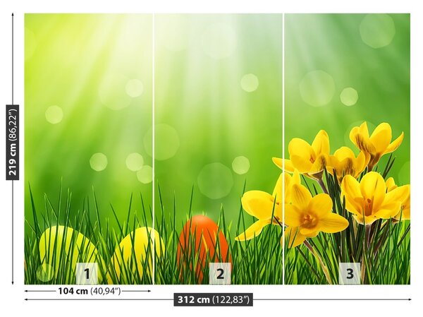 Fototapet Crocuses de Paști