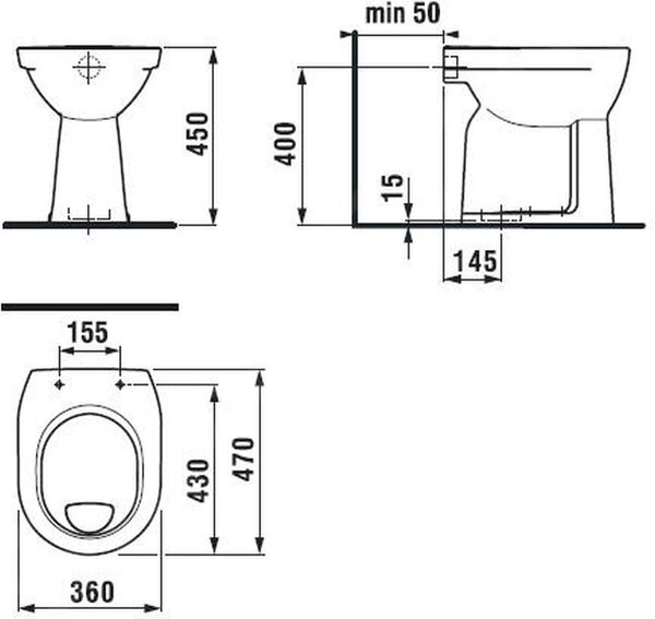 Jika Lyra Plus vas wc stativă alb H8253870000001