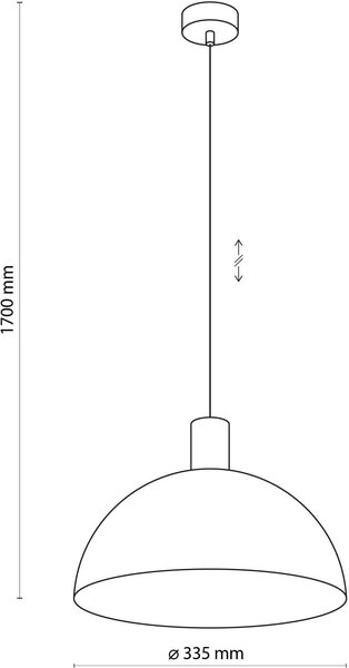 TK Lighting Oslo lampă suspendată 1x15 W alb-lemn 4851