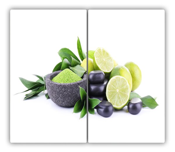 Tocator din sticla Limes și pietre