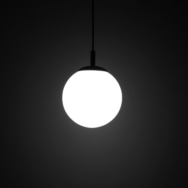 TK Lighting Esme lampă suspendată 1x15 W alb-negru 5669