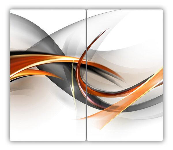 Tocator din sticla valuri abstractizare