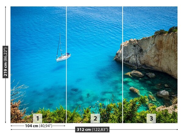 Fototapet Grecia Yacht