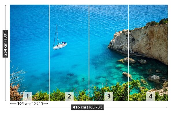 Fototapet Grecia Yacht