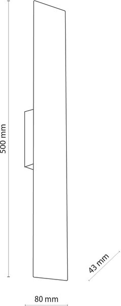 TK Lighting Navi lampă de perete 2x6 W alb 4755
