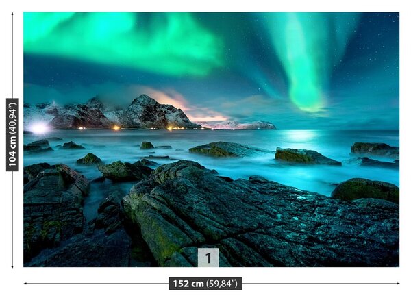 Fototapet Aurora boreala