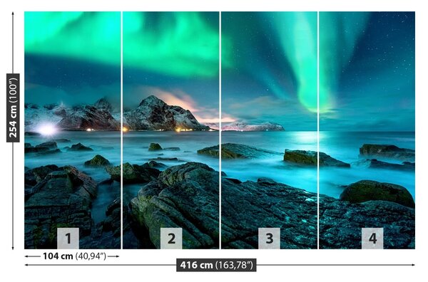 Fototapet Aurora boreala