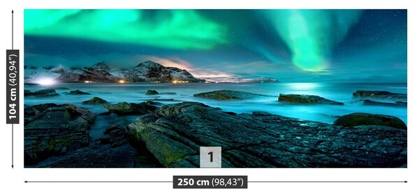 Fototapet Aurora boreala