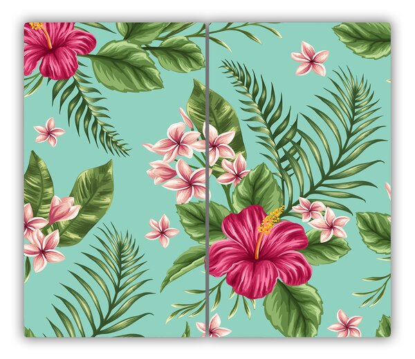 Tocator din sticla flori Hawaii