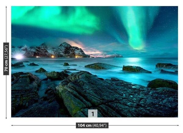 Fototapet Aurora boreala