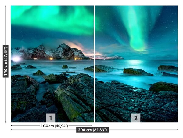 Fototapet Aurora boreala