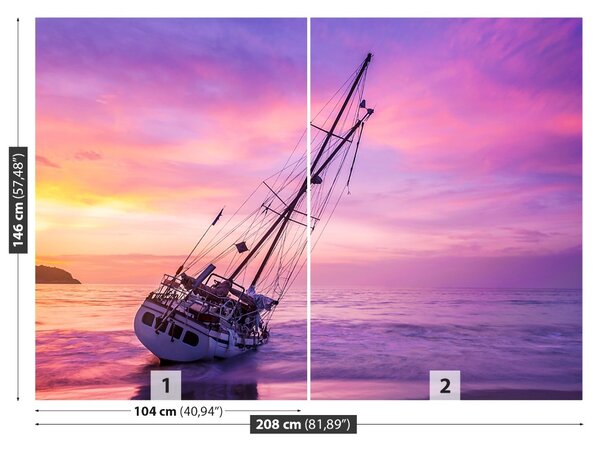 Fototapet Boat Beach