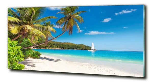 Tablou Printat Pe Sticlă plaja tropicala