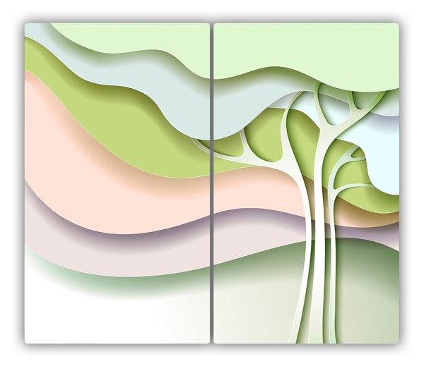 Tocator din sticla Arborele abstract