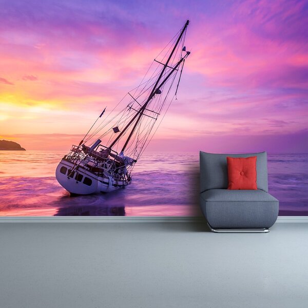 Fototapet Boat Beach