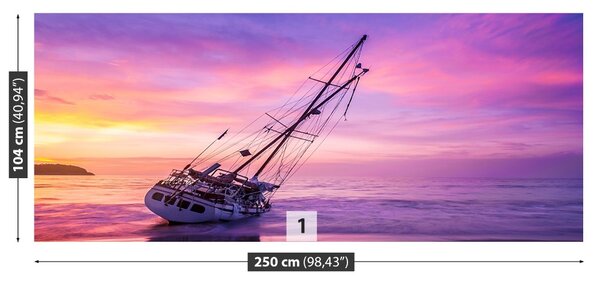 Fototapet Boat Beach