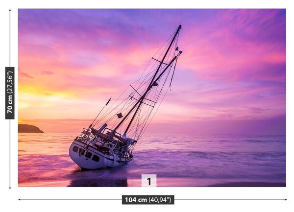 Fototapet Boat Beach