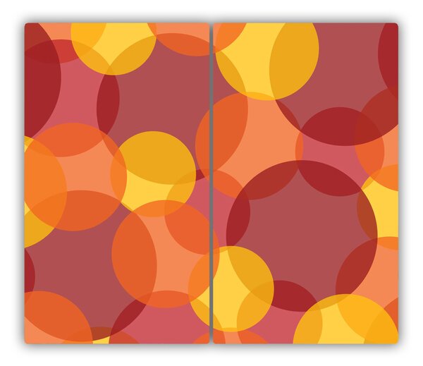 Tocator din sticla cercuri colorate