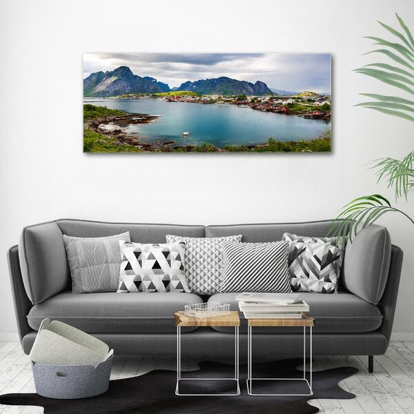 Fotografie imprimată pe sticlă Lofoten din Norvegia