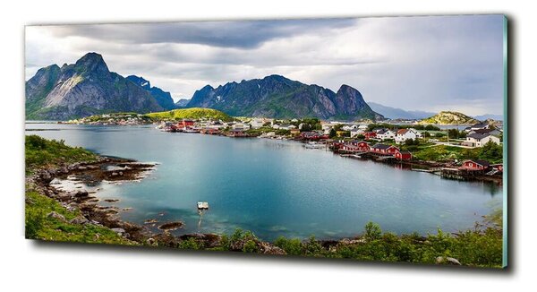 Fotografie imprimată pe sticlă Lofoten din Norvegia