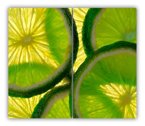 Tocator din sticla Lămâie verde