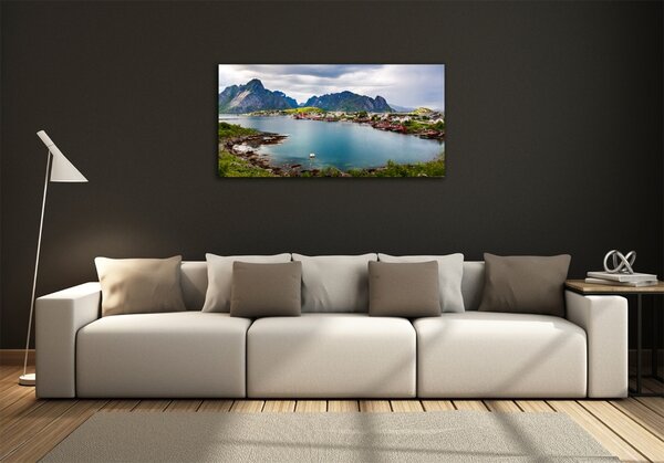 Fotografie imprimată pe sticlă Lofoten din Norvegia