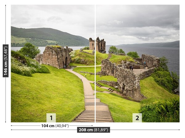 Fototapet Loch Ness Castle