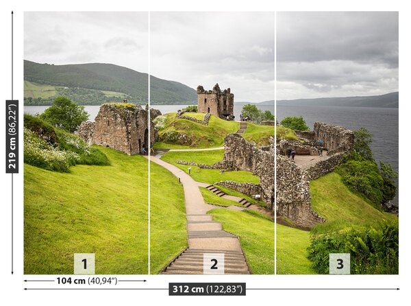 Fototapet Loch Ness Castle