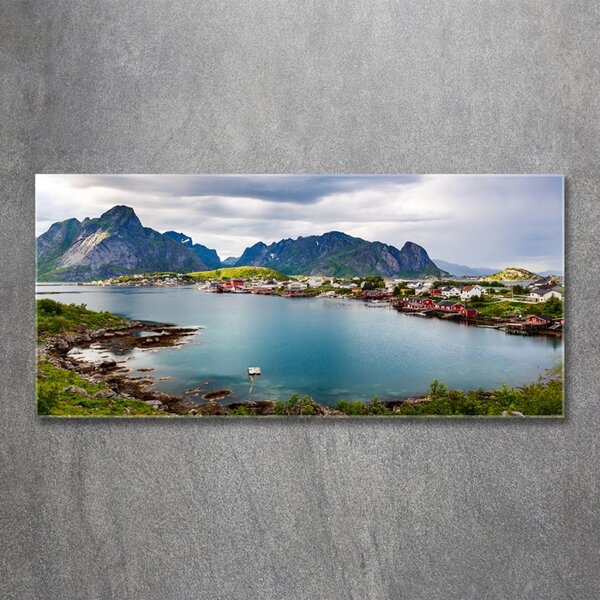 Fotografie imprimată pe sticlă Lofoten din Norvegia
