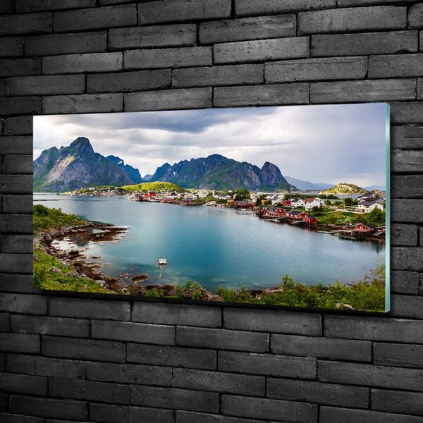 Fotografie imprimată pe sticlă Lofoten din Norvegia