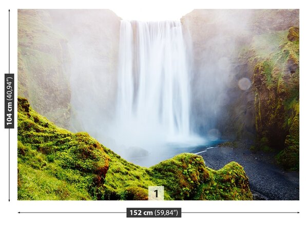 Fototapet Cascada Skogafoss