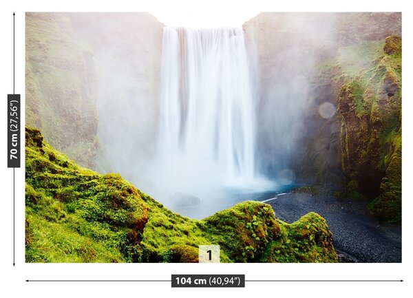 Fototapet Cascada Skogafoss