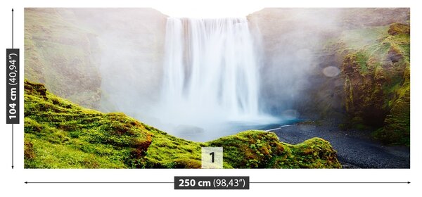 Fototapet Cascada Skogafoss