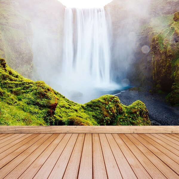 Fototapet Cascada Skogafoss