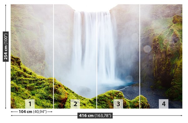Fototapet Cascada Skogafoss