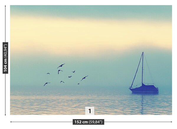 Fototapet Lacul Sailboat