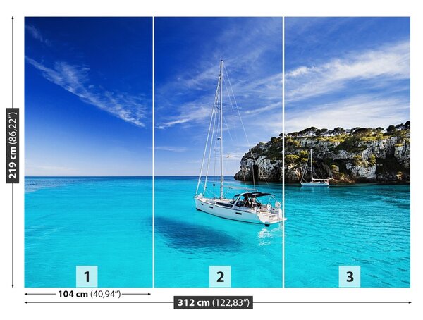 Fototapet Menorca Sailboat