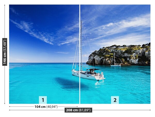 Fototapet Menorca Sailboat