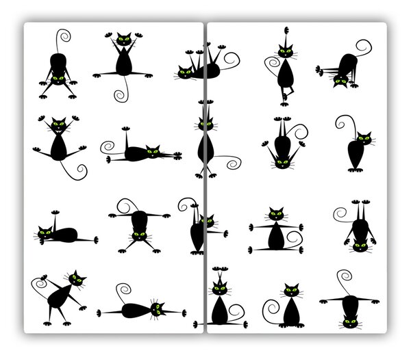 Tocator din sticla Cat ilustrare