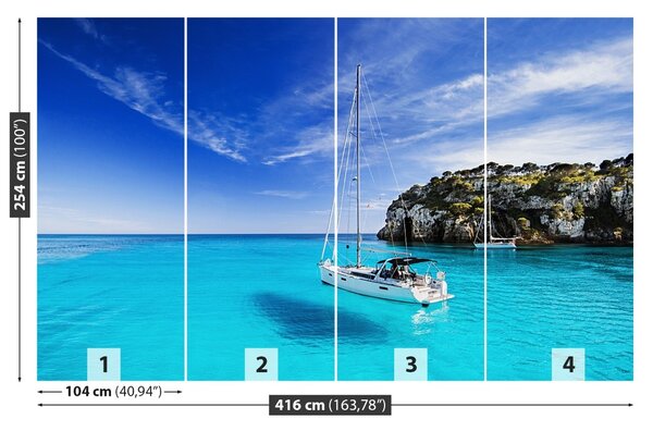 Fototapet Menorca Sailboat
