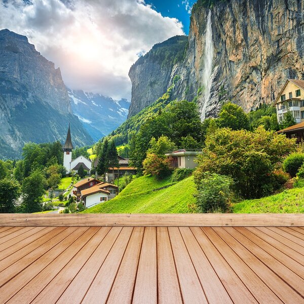 Fototapet Alpine Village