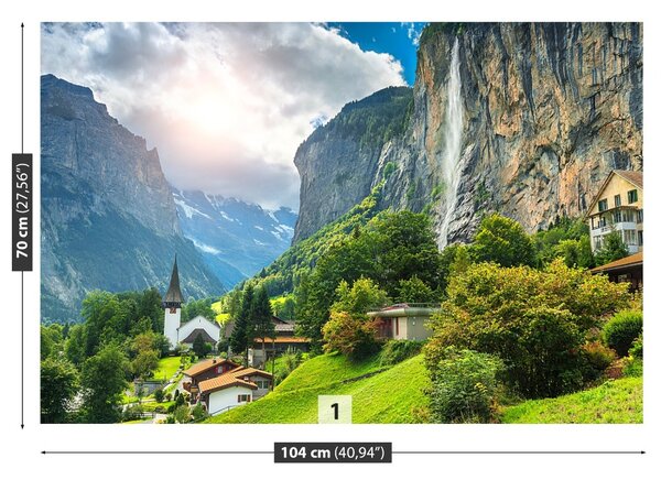 Fototapet Alpine Village