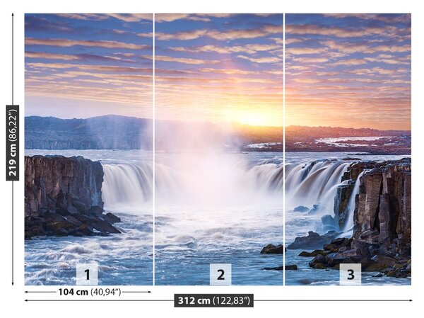 Fototapet Cascada Selfoss