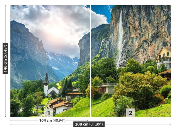 Fototapet Alpine Village