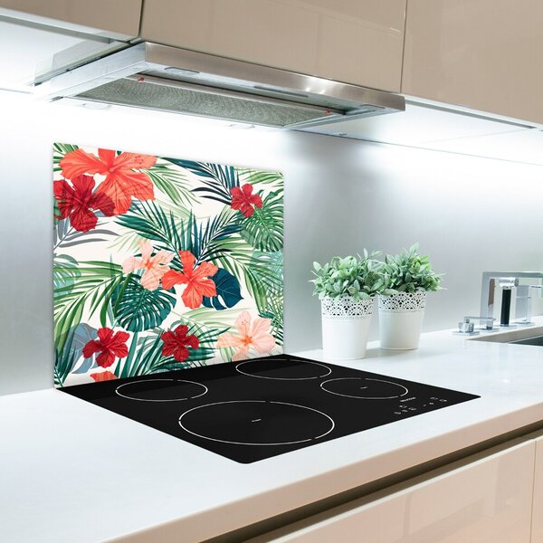 Tocator din sticla Flori tropicale