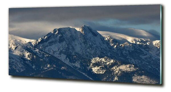 Fotografie imprimată pe sticlă Giewont de iarnă