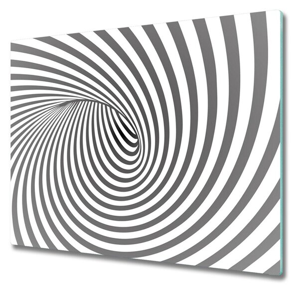 Tocator din sticla Spiral cu dungi