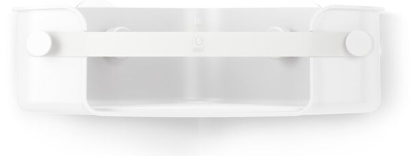 Raft pentru baie alb autoadeziv/pentru colț din plastic reciclat Flex – Umbra