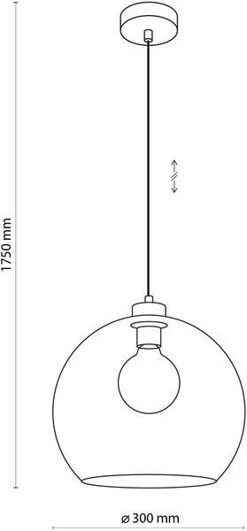 TK Lighting Cubus lampă suspendată 1x15 W fumuriu-grafit 4292