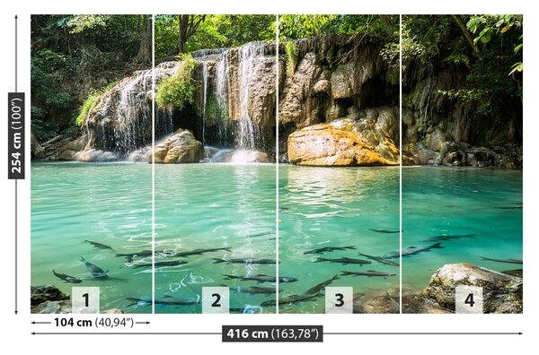Fototapet Cascada Erawan